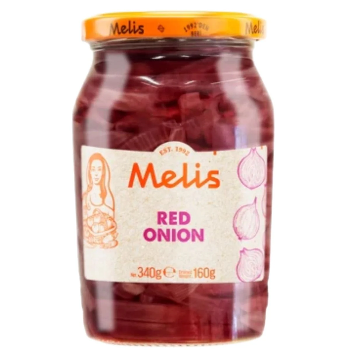 Melis - Pickled Red Onions - 340g