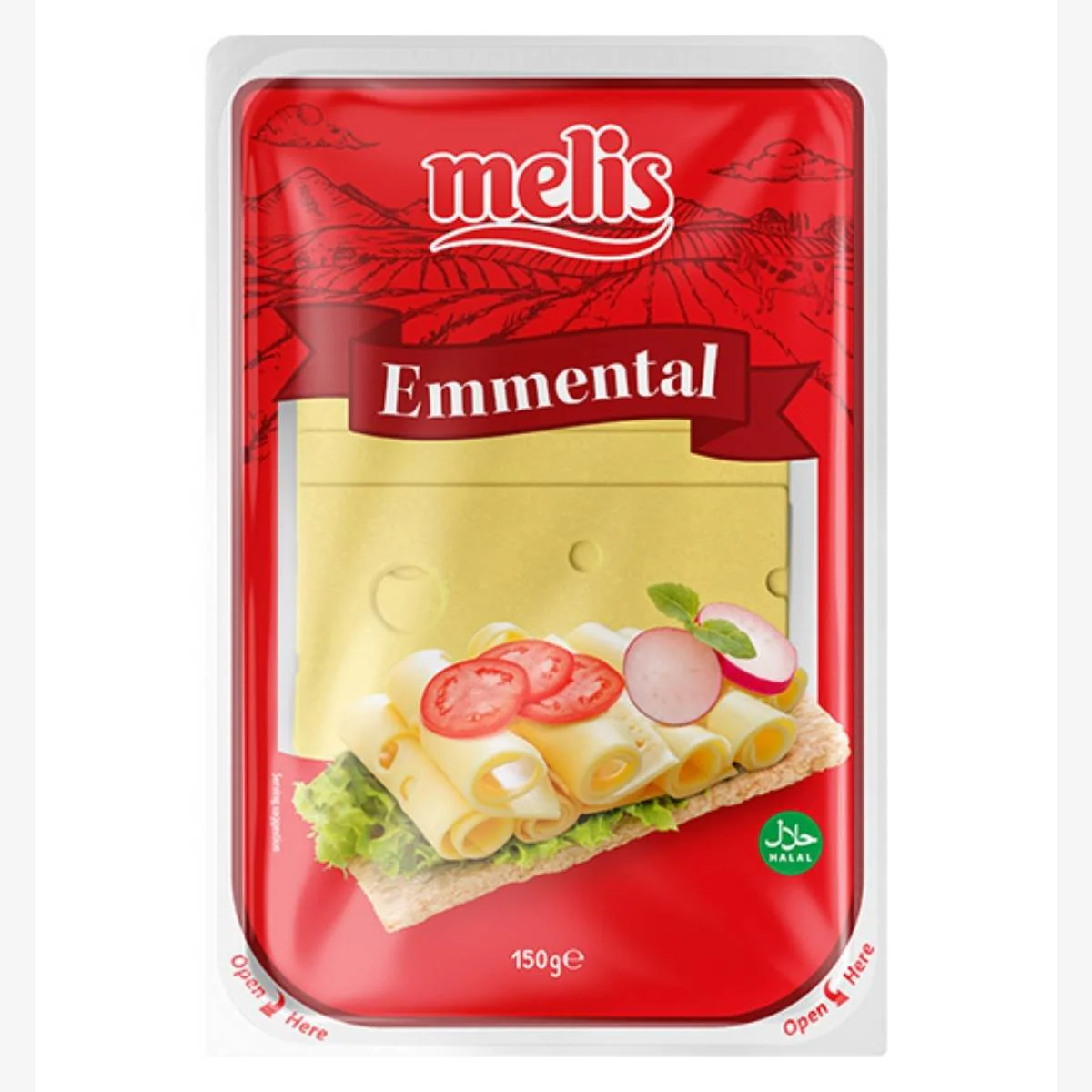 Melis - Sliced Emmental - 150g
