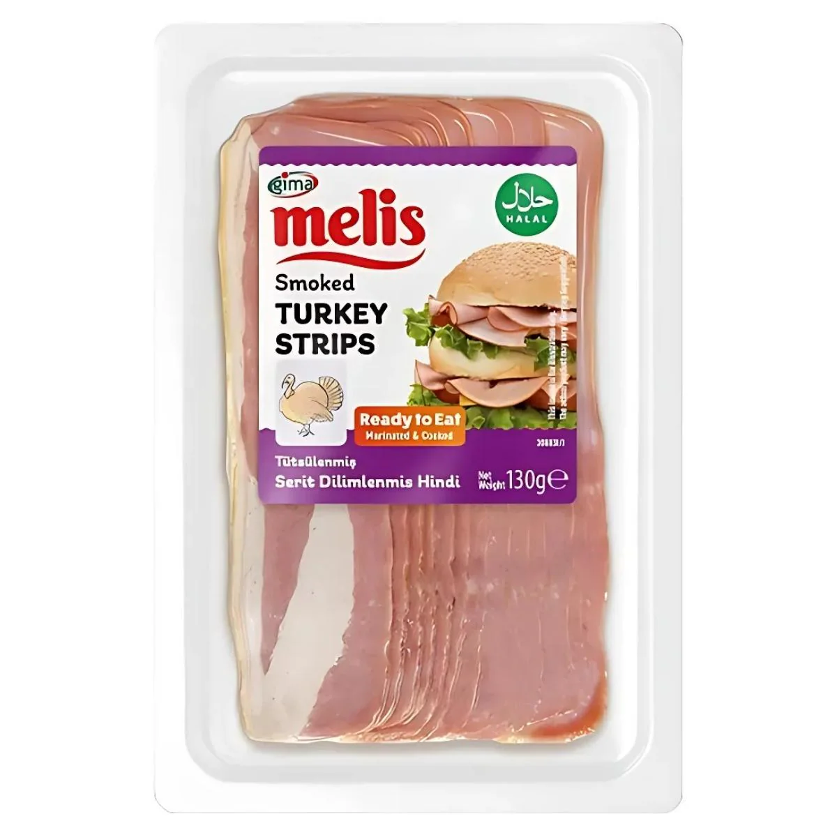 Melis - Smoked Turkey Strips (Halal) - 130g