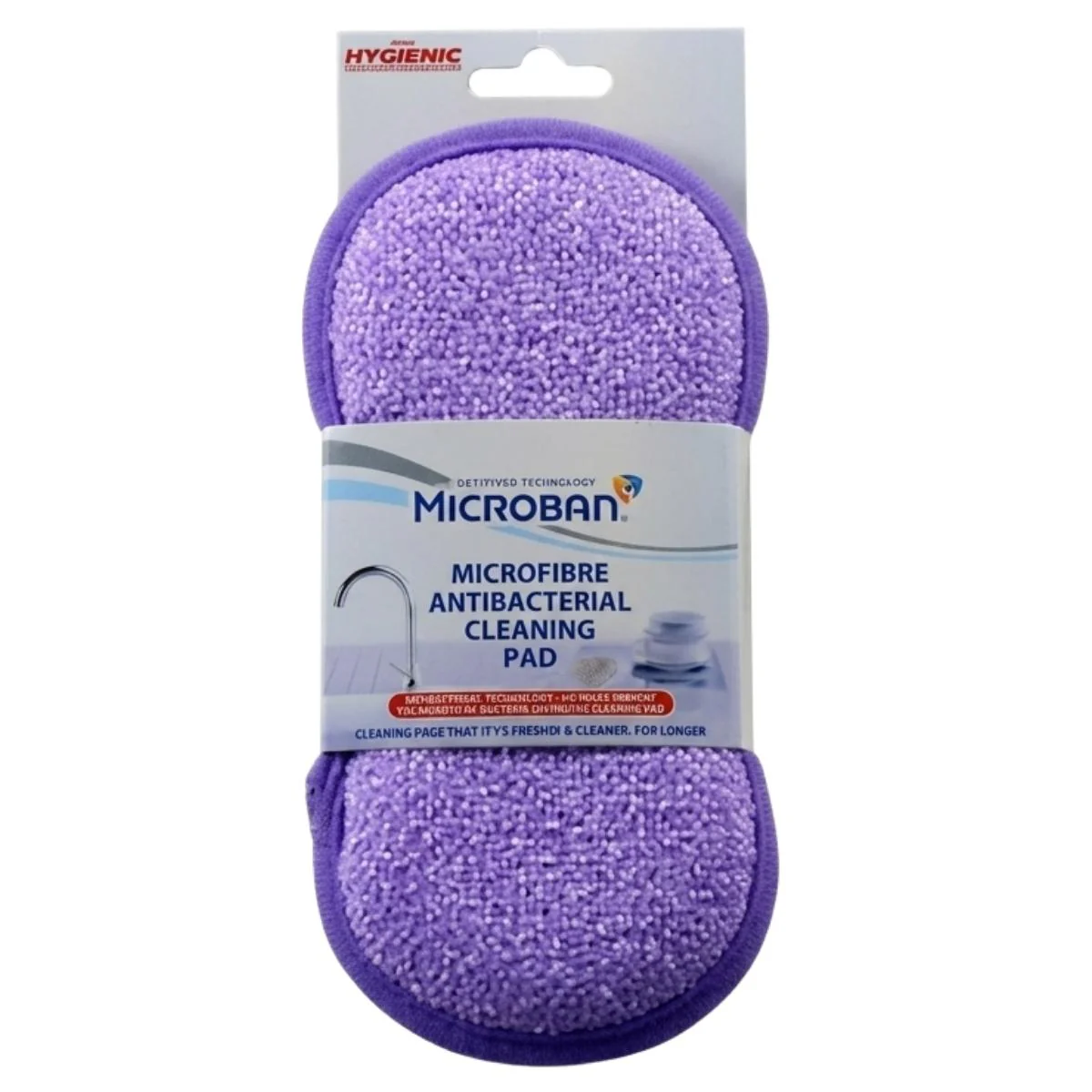 Microban - Microfibre Antibacterial Cleaning Pad - 1 Pack
