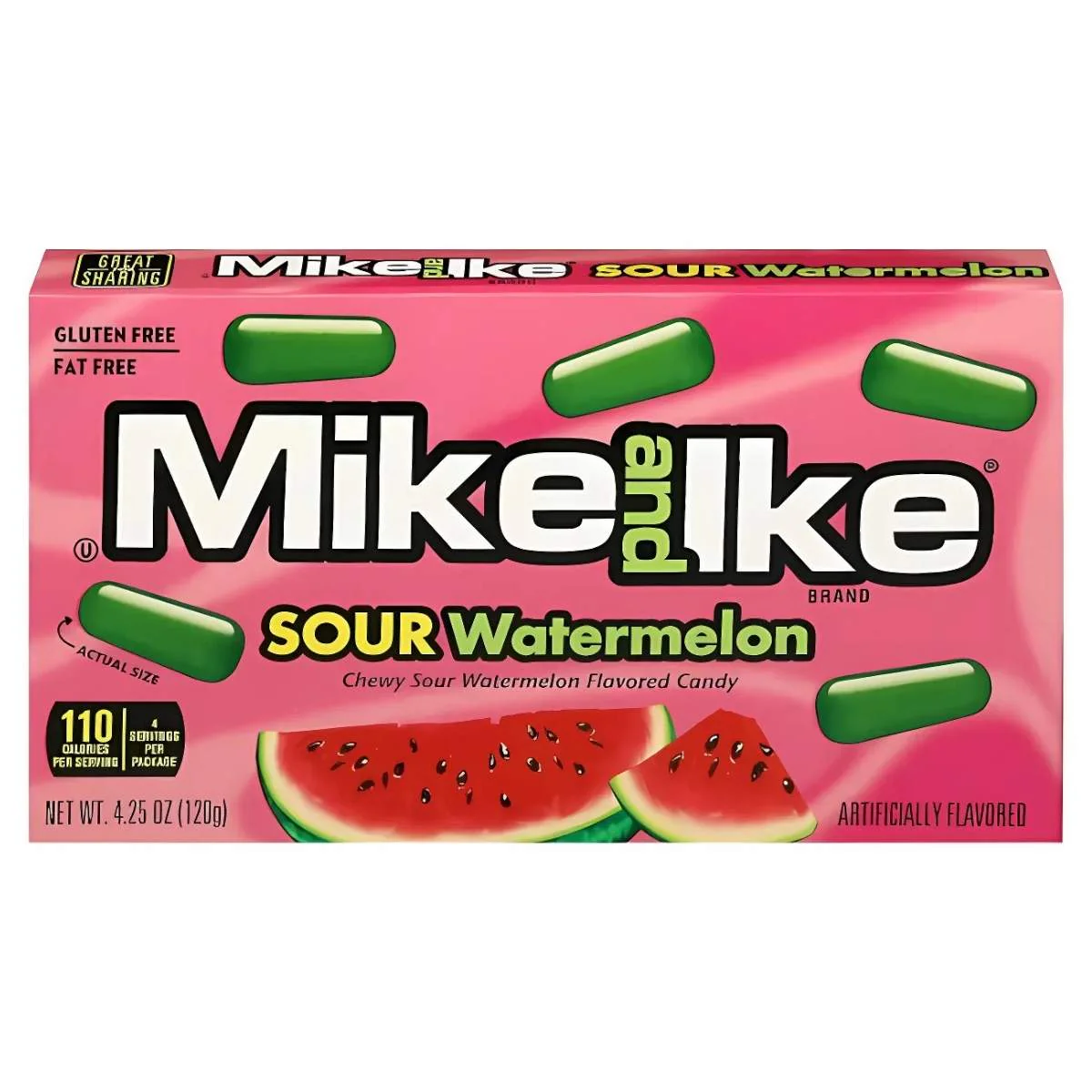 Mike and Ike -  Mega Mix Sour Watermelon - 120g