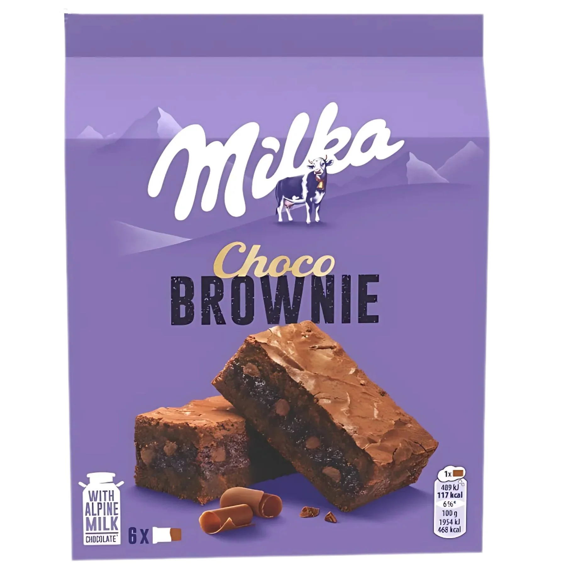 Milka - 6 Choco Brownie Slices - 150g
