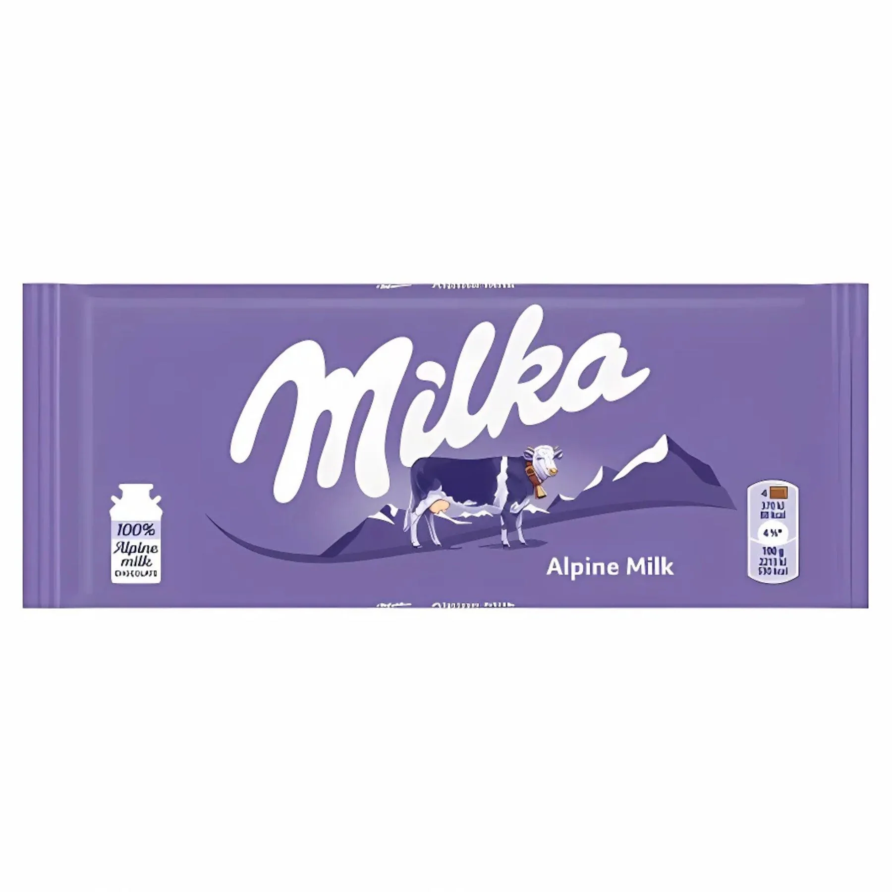 Milka - Alpine Milk Chocolate Bar - 90g