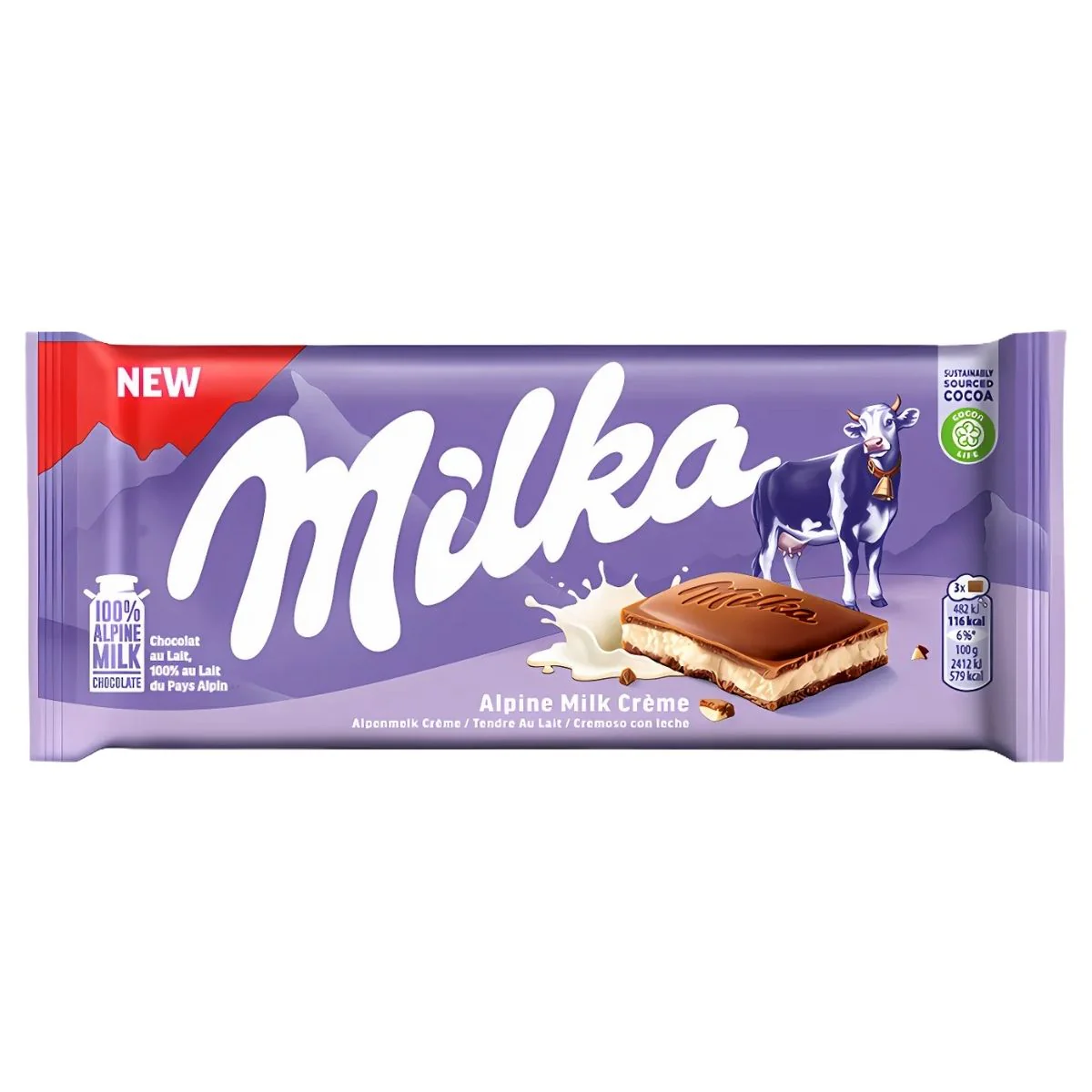 Milka - Alpine Milk Creme Chocolate Bar - 100g
