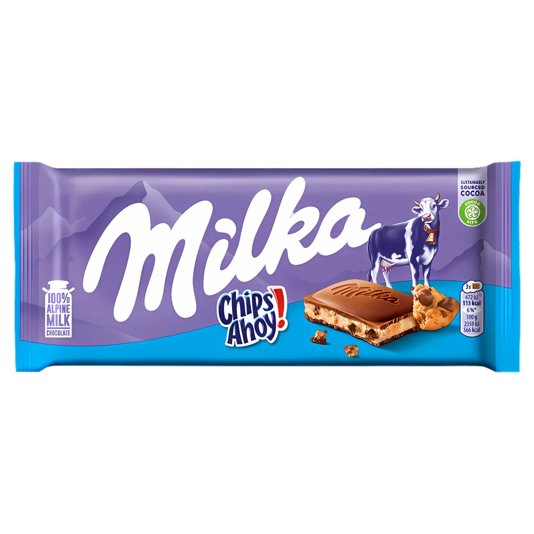 Milka - Chips Ahoy! Chocolate Bar - 100g