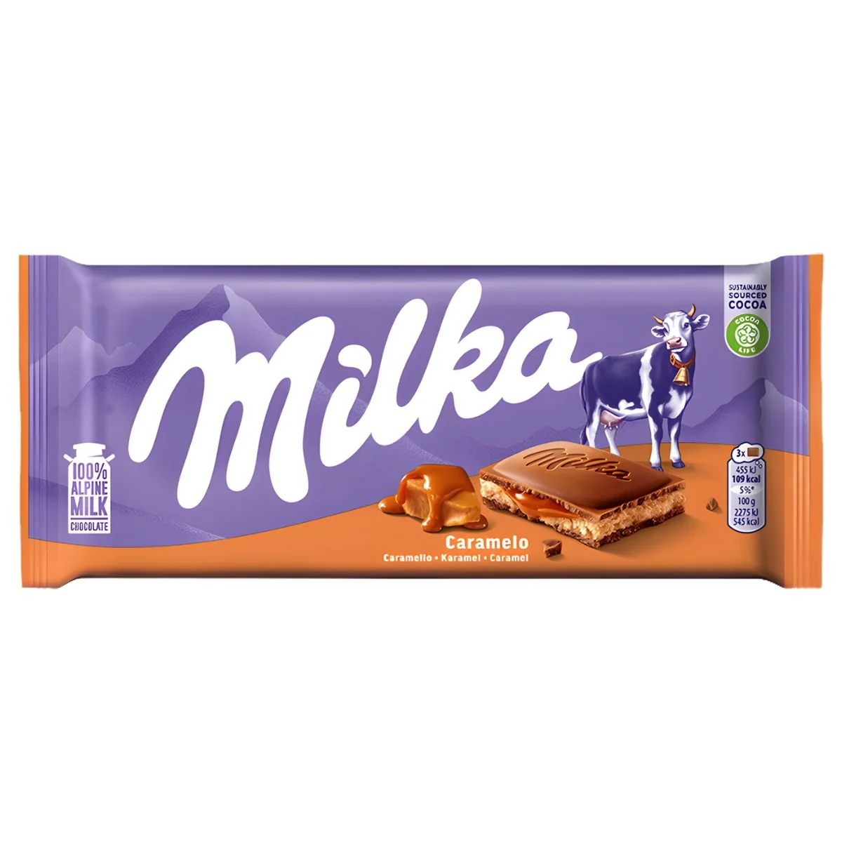 Milka - Chocolate With Caramel Flavour - 100g