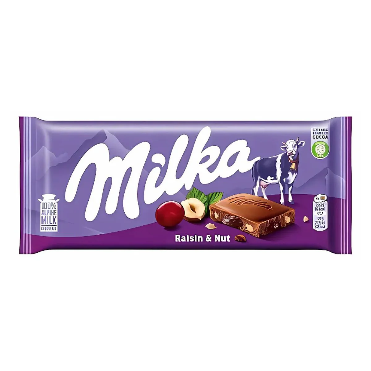 Milka - Chocolate With Raisins & Nuts - 90g