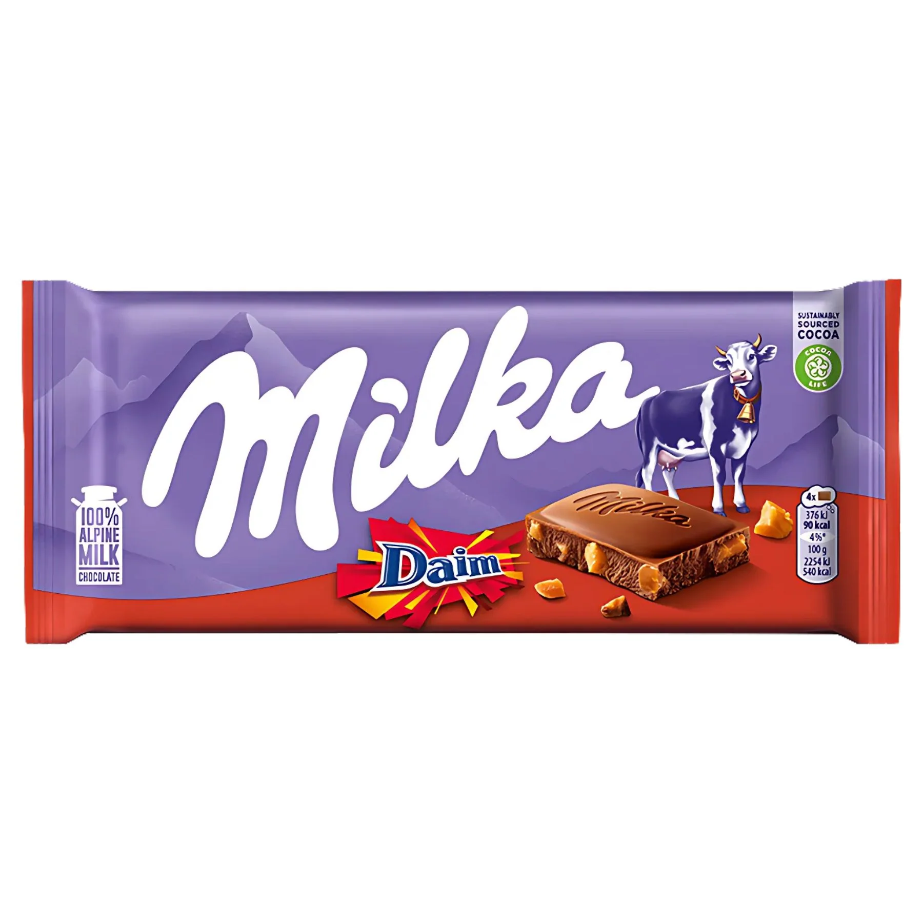 Milka - Daim Chocolate Bar - 90g