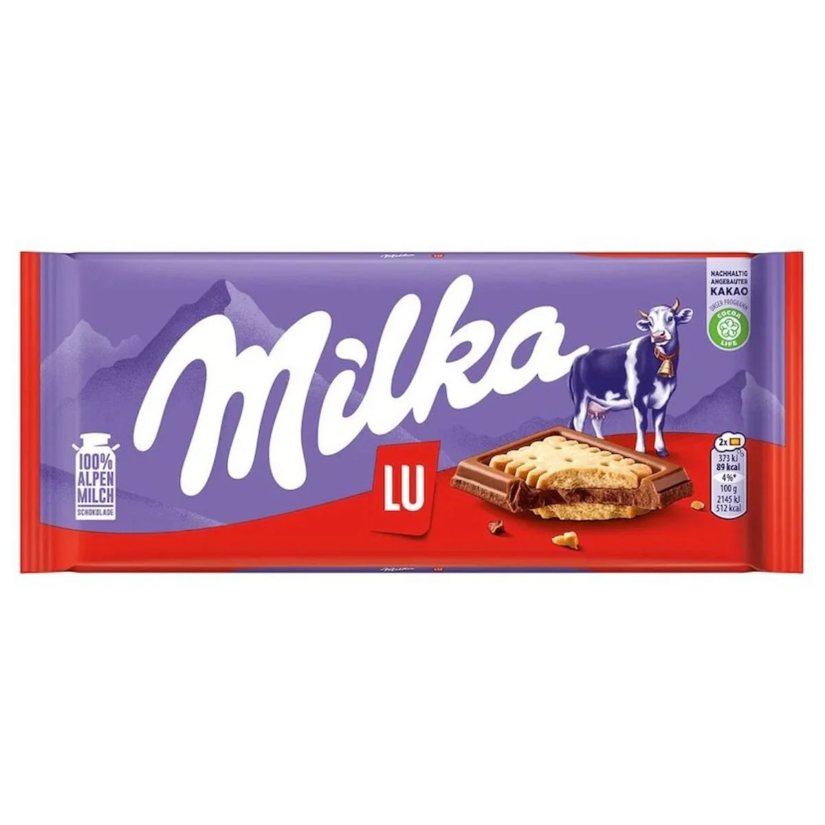 Milka - LU Chocolate Biscuit Bar - 87g