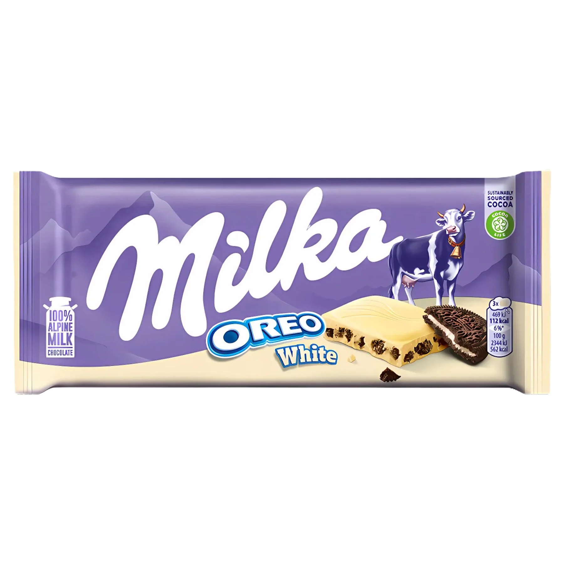 Milka - Oreo White Chocolate Bar - 100g