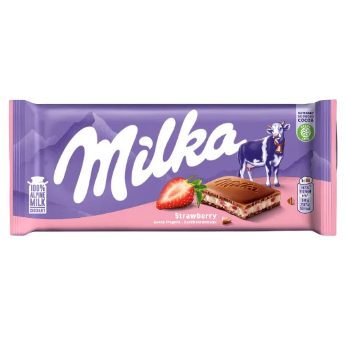 Milka - Strawberry Milk Chocolate - 100g