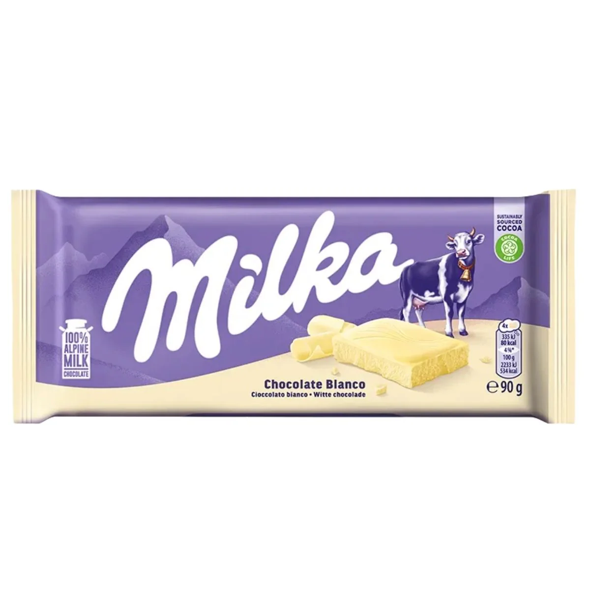 Milka - White Chocolate Bar - 90g