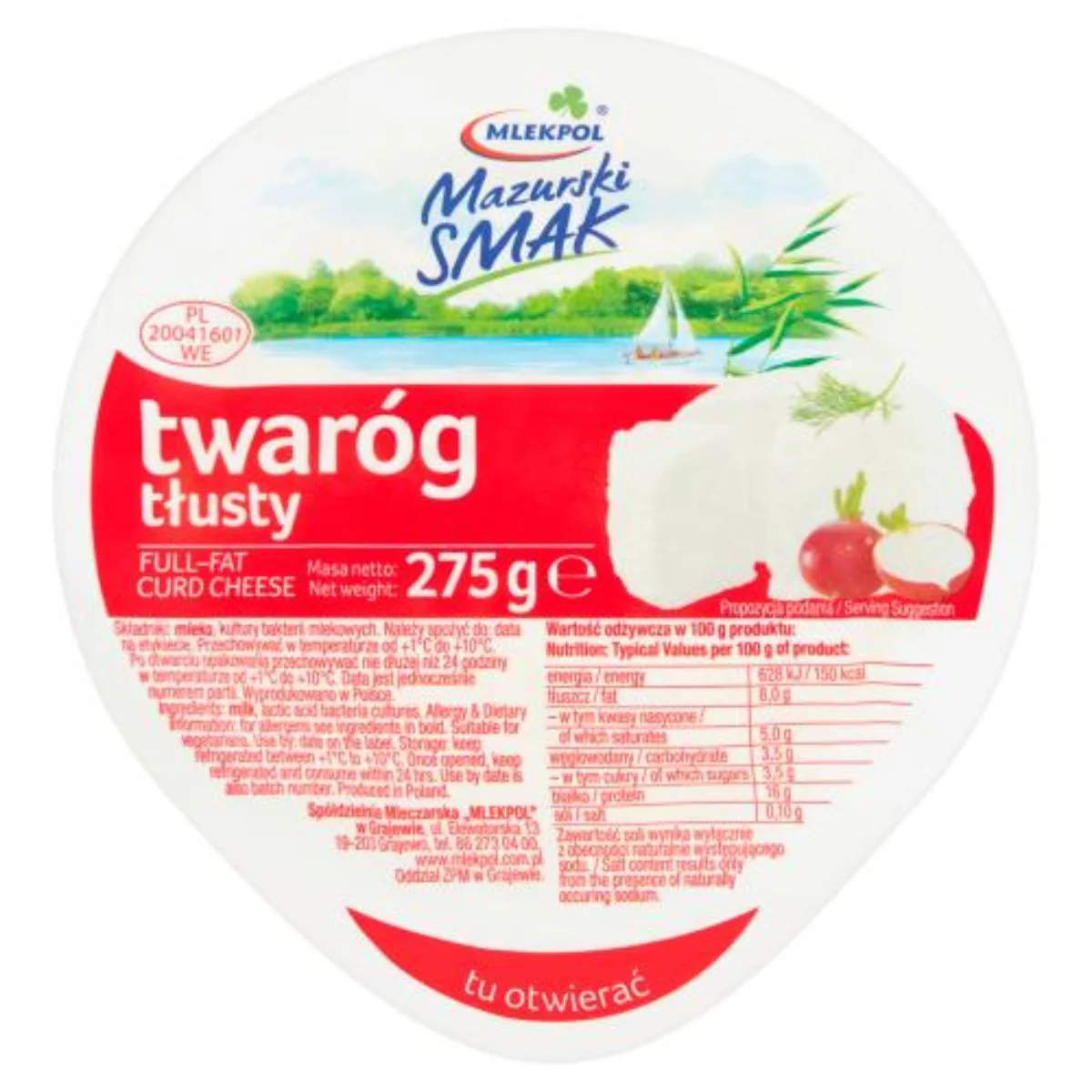 Mlekpol - Full Fat Cottage Cheese - 275g
