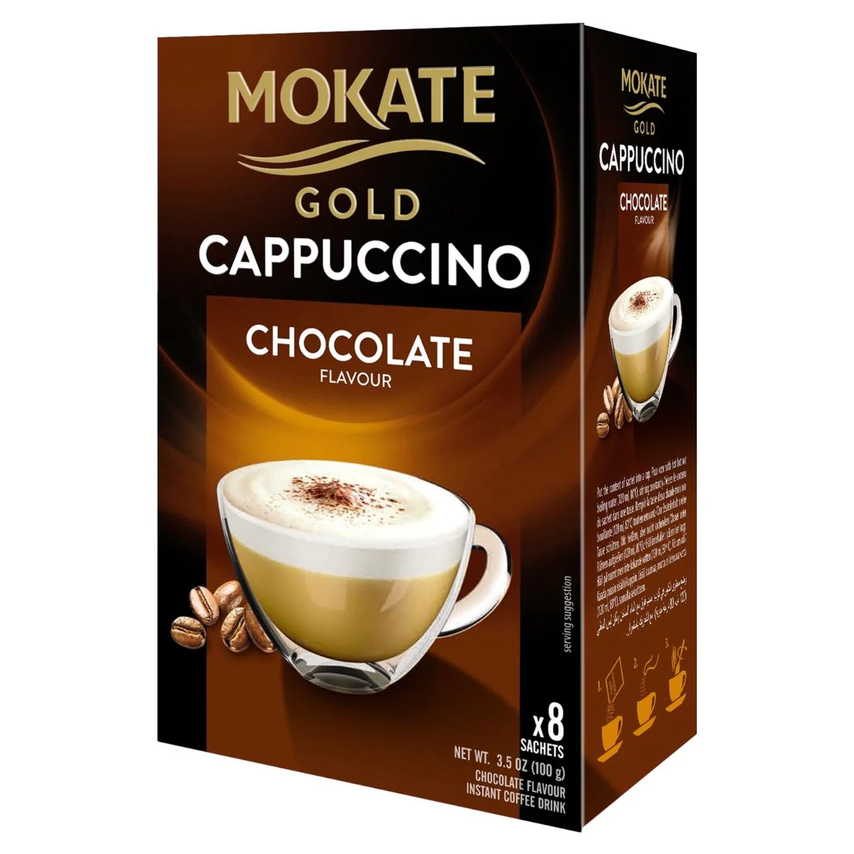 Mokate - Gold Cappuccino Chocolate Flavour - 8 Sachets
