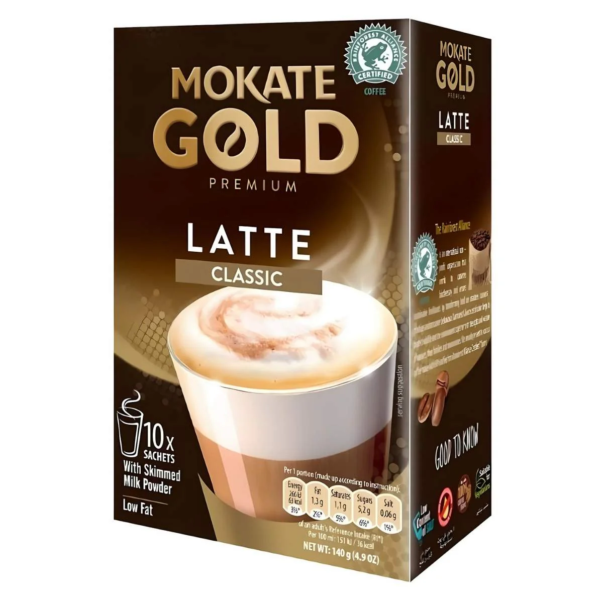 Mokate - Gold Premium Classic Latte - 10 Sachets