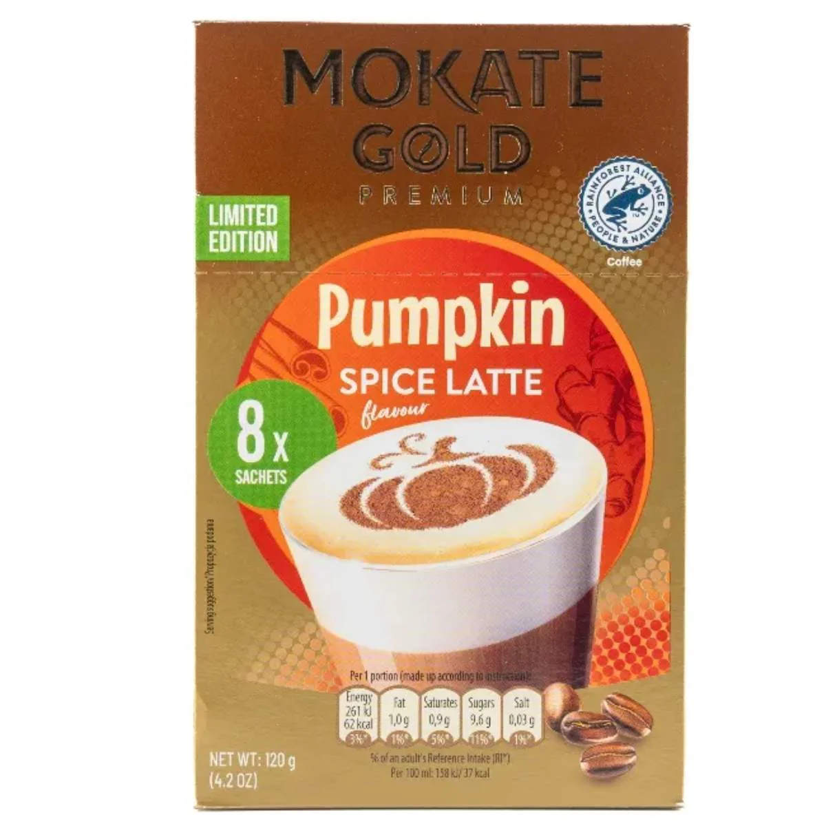 Mokate - Gold Premium Pumpkin Spice Latte - 8 Sachets