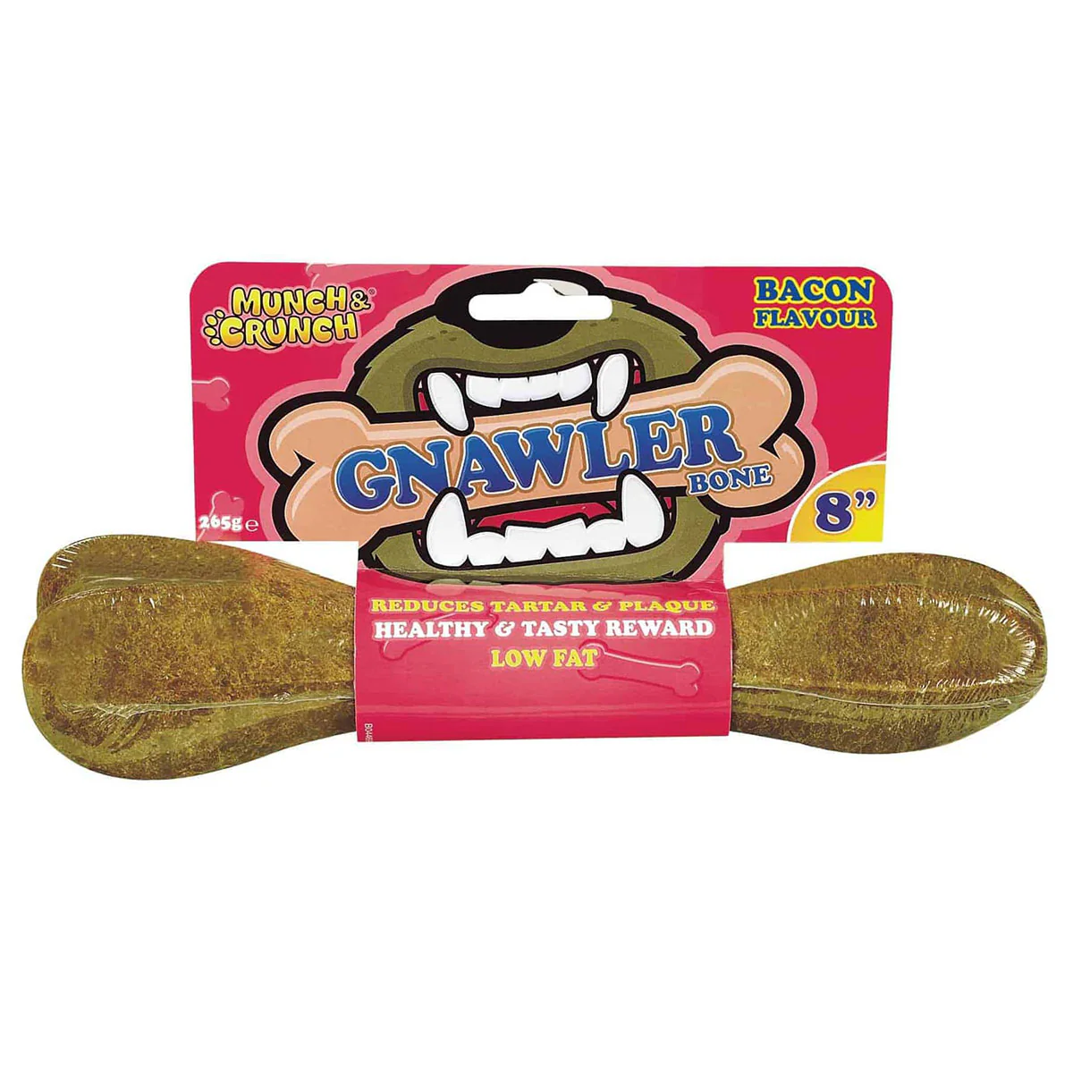 Munch & Crunch - Gnawler Bone Bacon 8" - 265g