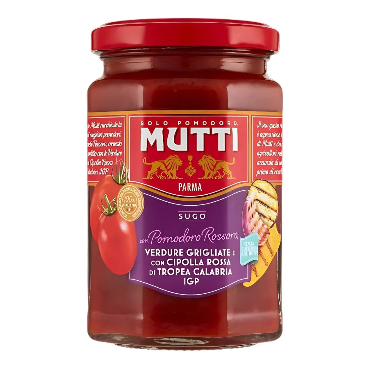 Mutti - Tomato Sauce With Grilled Vegetables & Red Onions - 280g