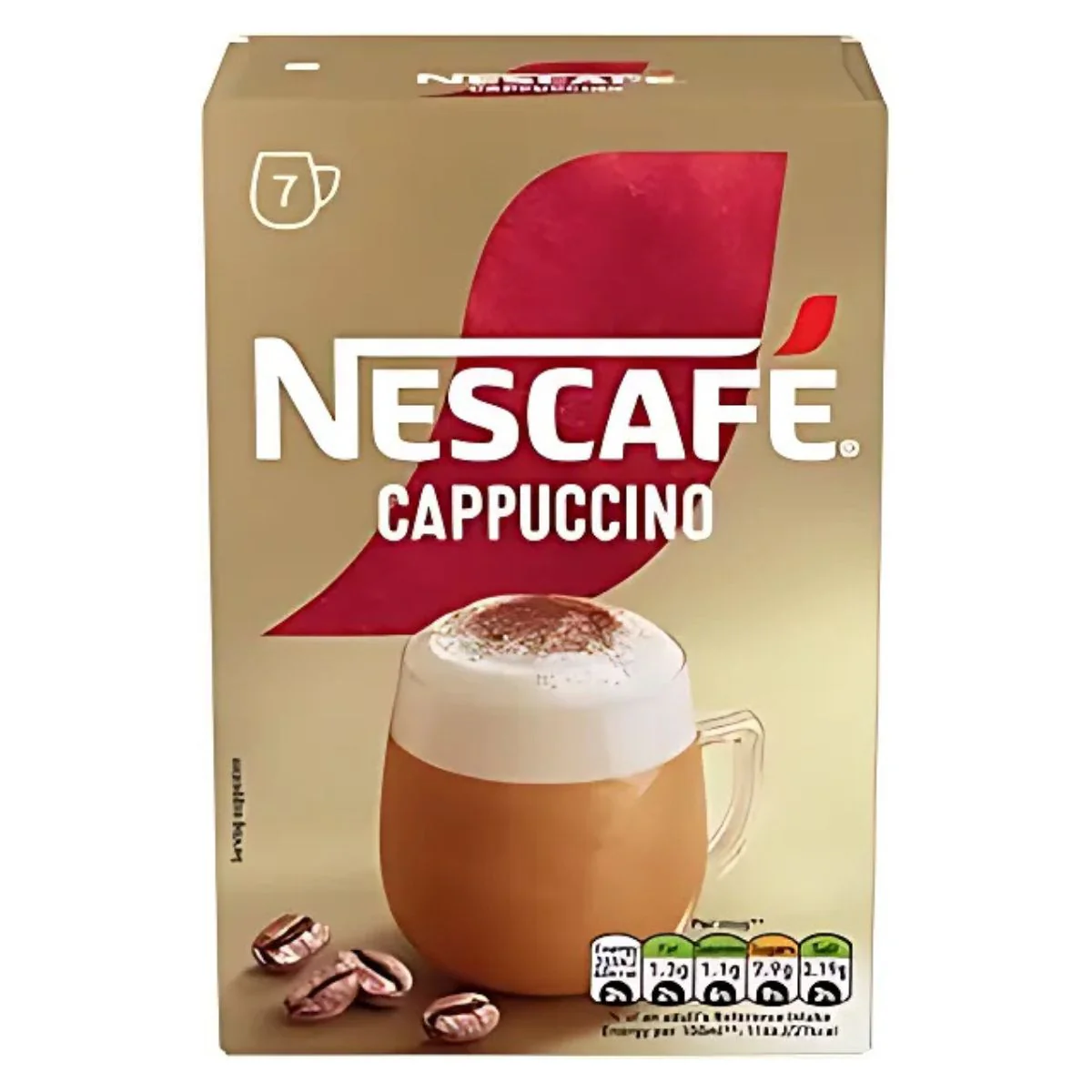 Nescafe - Cappuccino Instant Coffee - 7 Sachets x 15.5g