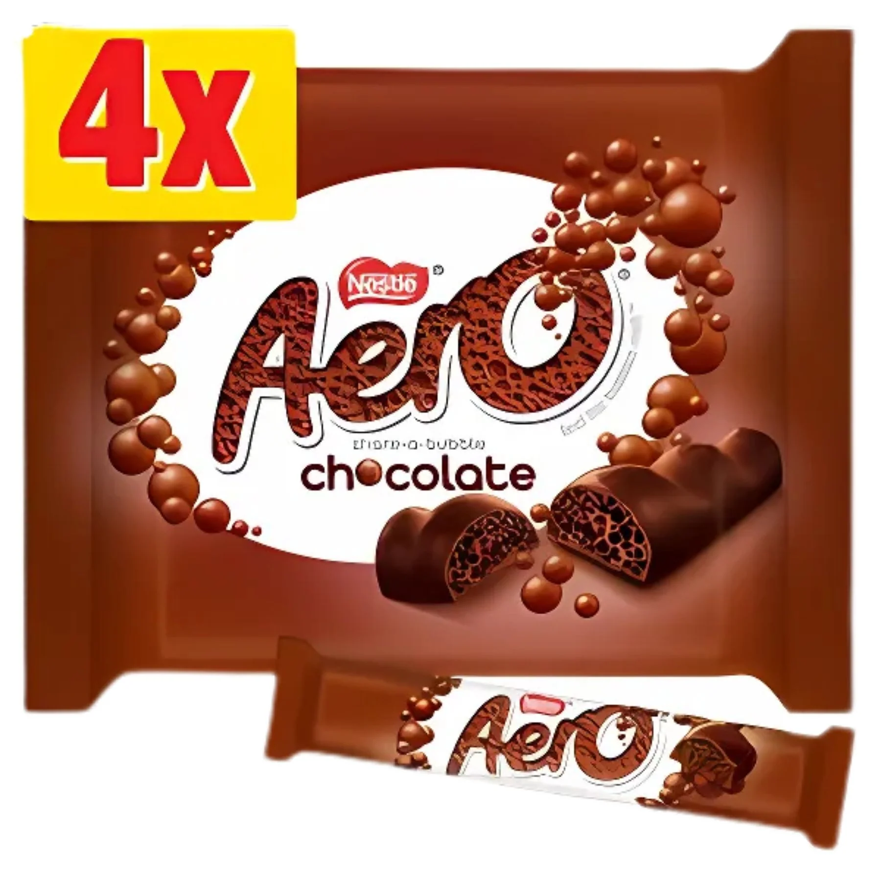 Nestle - Aero Bubbly Chocolate Bar Multipack - 4 x 27g