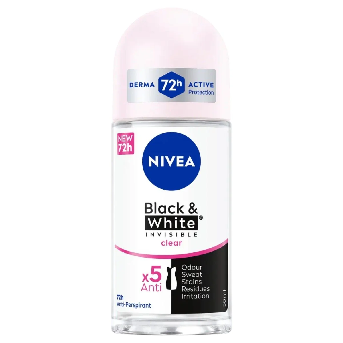 Nivea - Black & White Antiperspirant Deodorant Roll On - 50ml