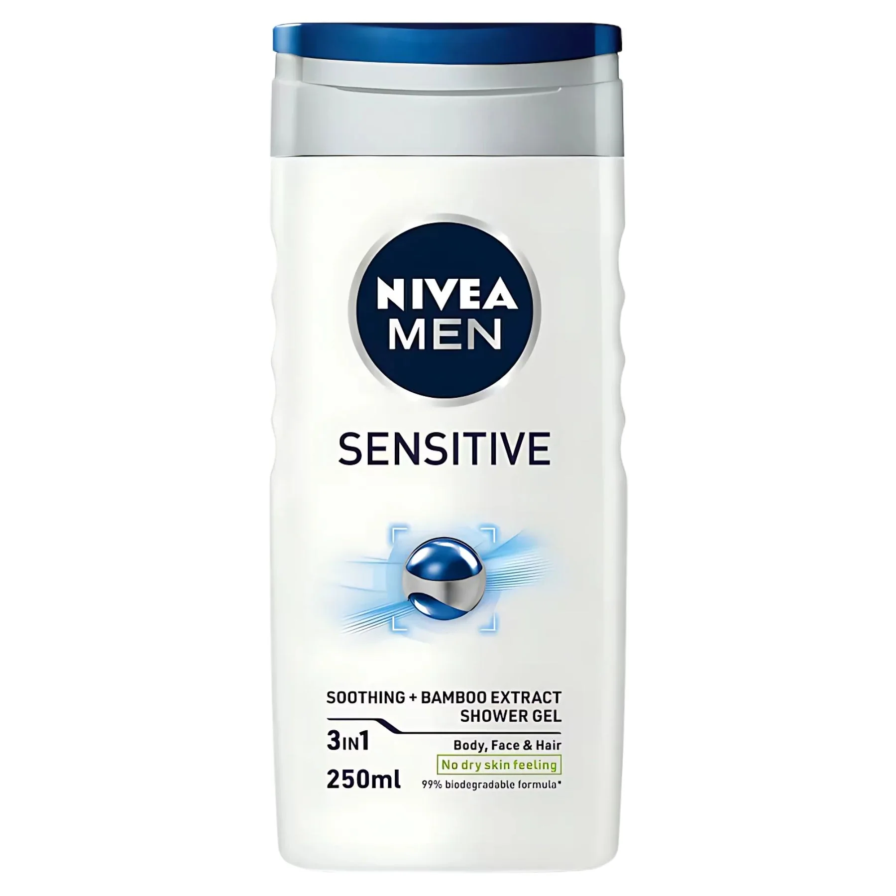 Nivea - Men Sensitive 3 In 1 Body, Face, & Hair Shower Gel - 250ml