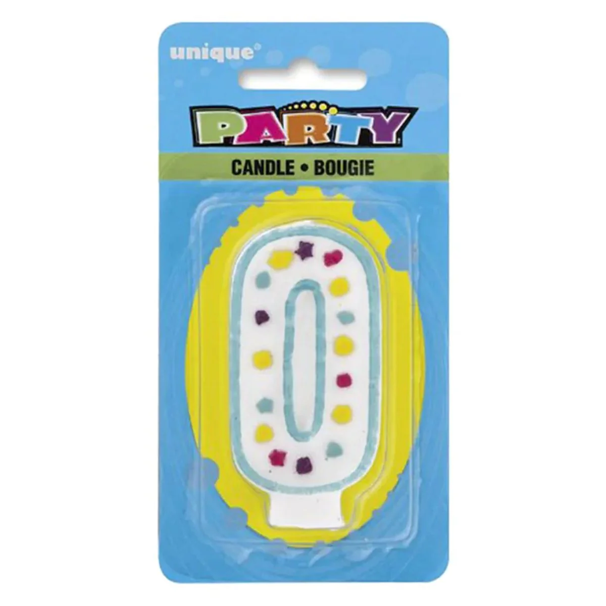 Unique - Number 0 Birthday Candle
