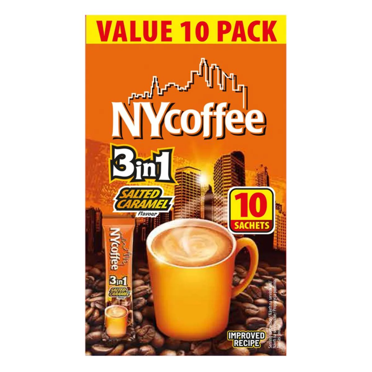 NY Coffee - 3in1 Instant Salted Caramel Coffee (10sachets) - 140g