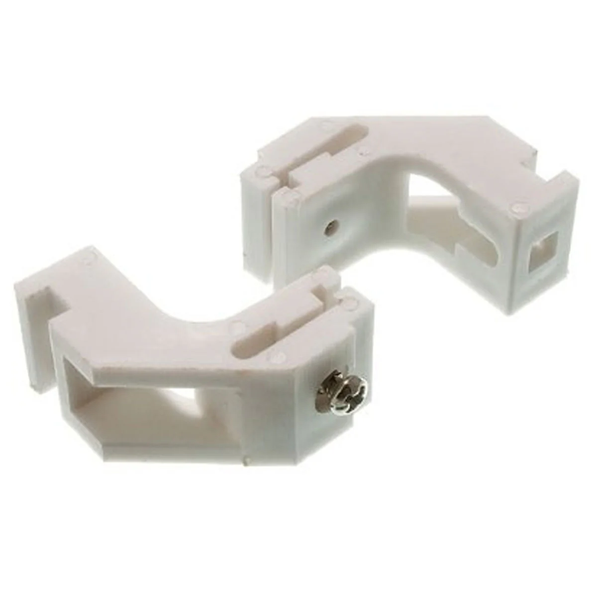 Swish - White Curtain Stopend - Pack of 5