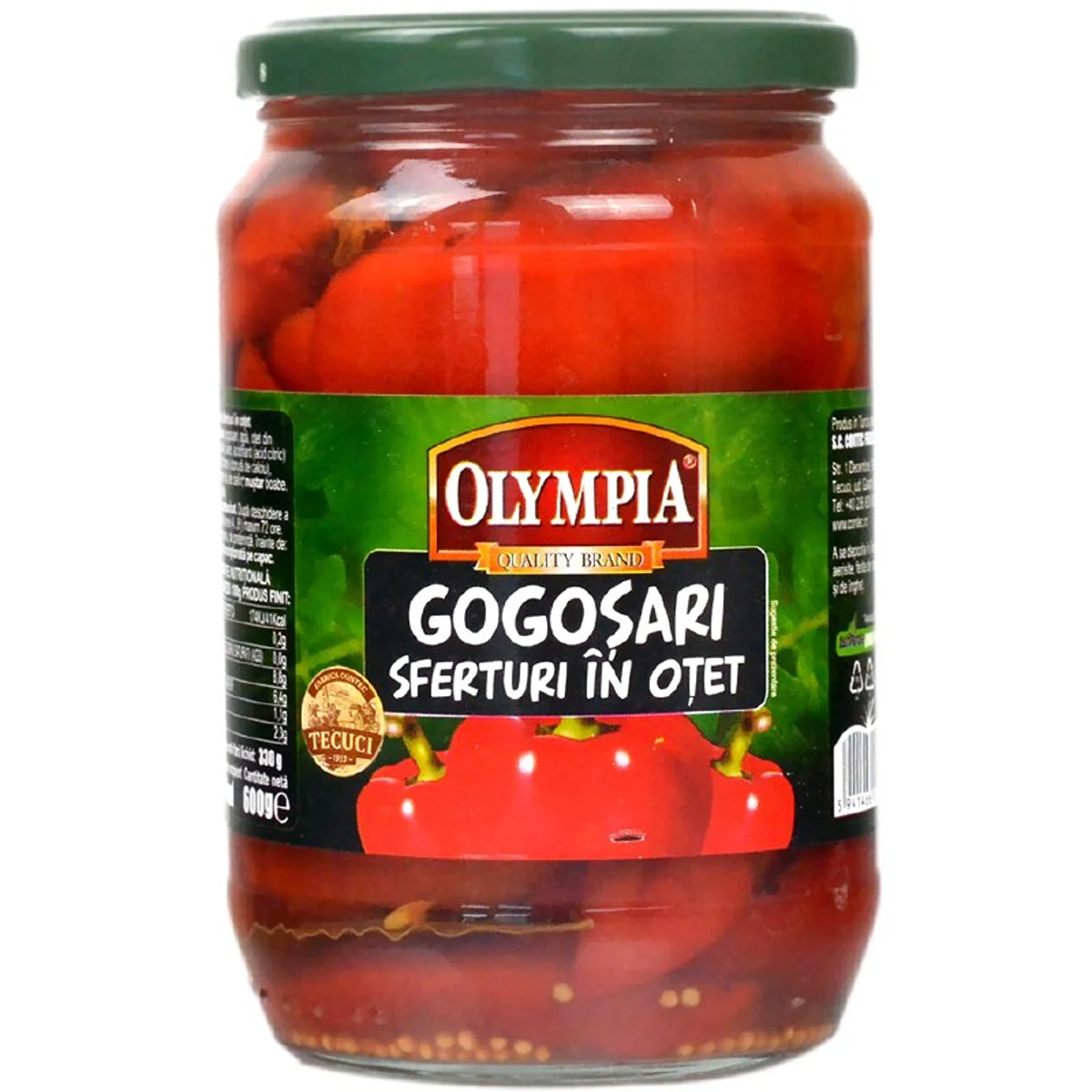 Olympia - Red Bell Peppers in Vinegar - 660g