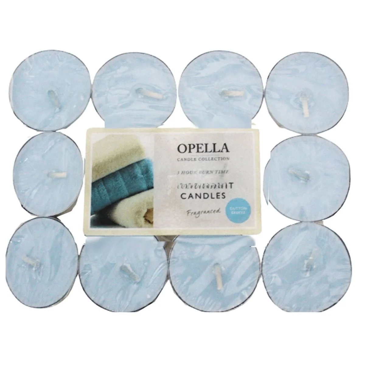 Opella - Tealight Cotton Candles - 12pcs