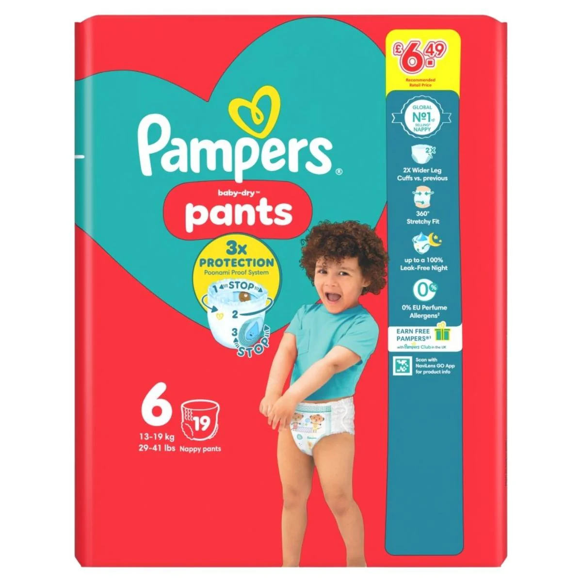 Pampers - Baby-Dry Size 6 Nappies - 19 Nappies