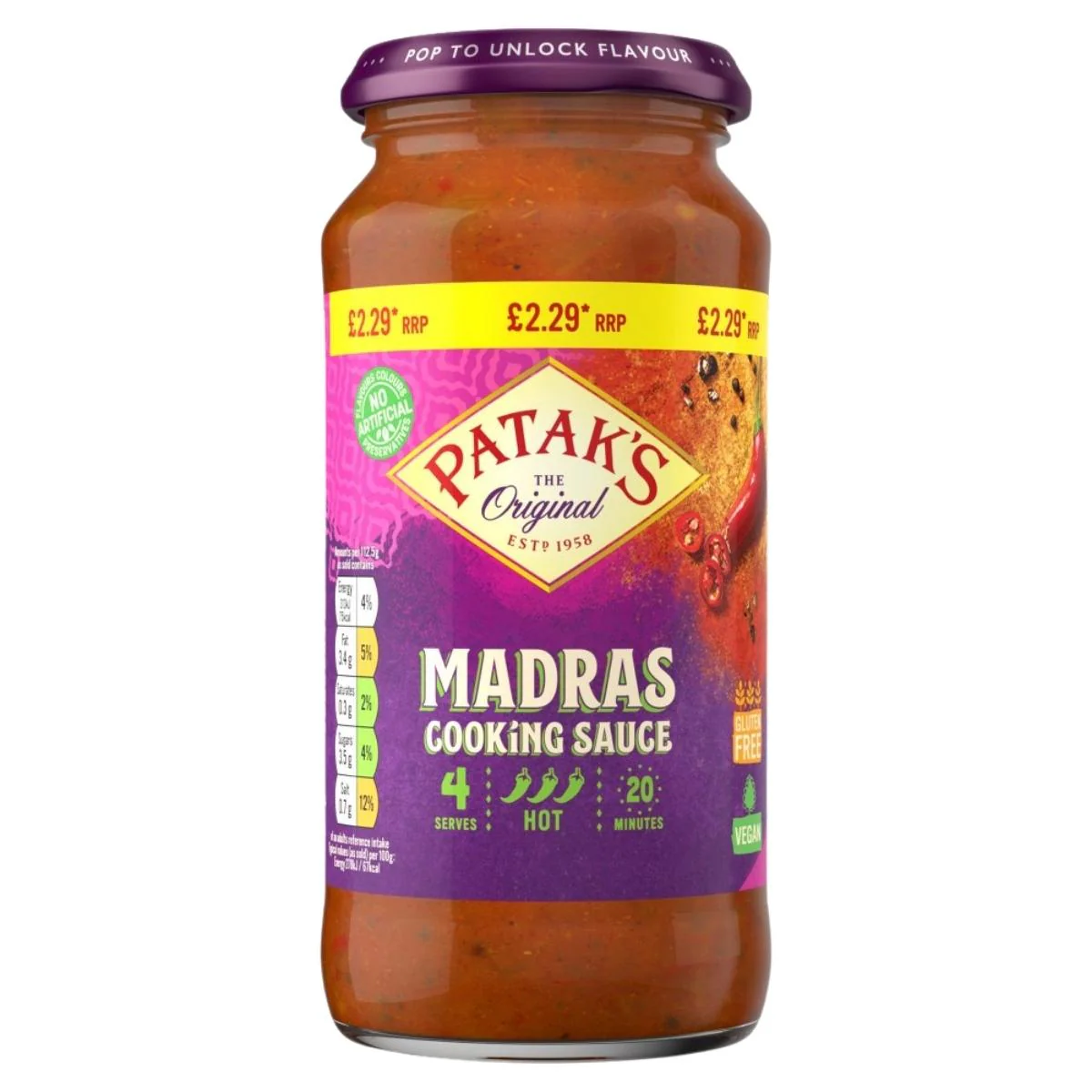 Patak's - Madras Cooking Sauce - 450g