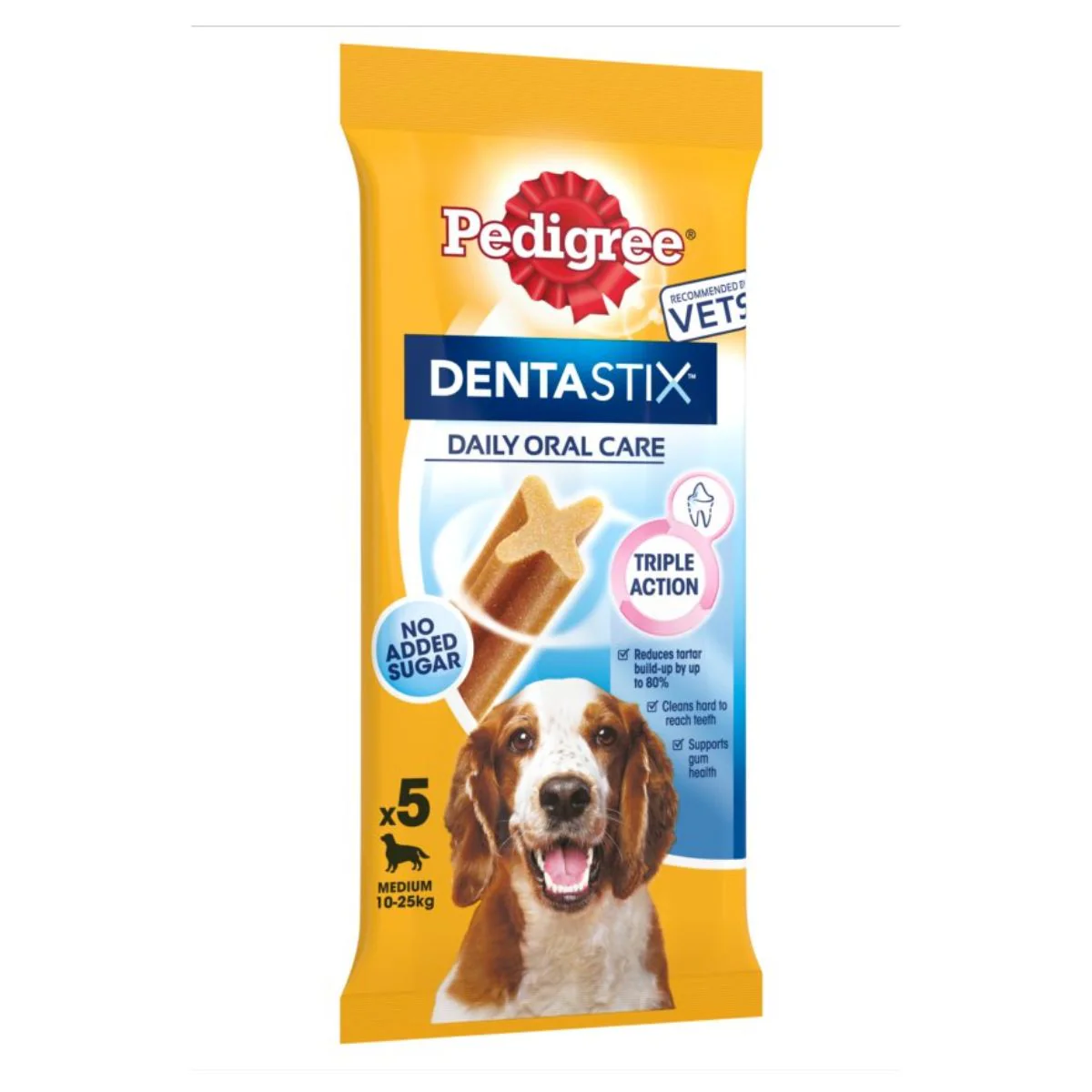 Pedigree - Dentastix Daily Adult Medium Dog Treats 5 x Dental Sticks - 128g