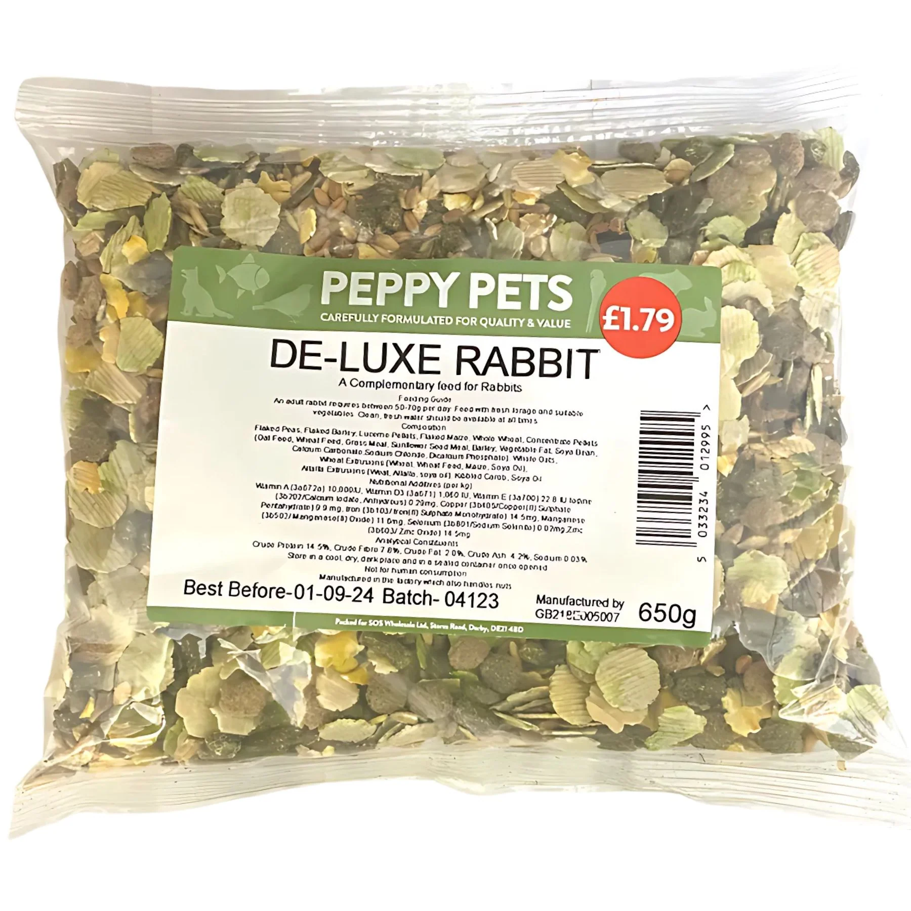 Peppy Pets - Deluxe Rabbit Food - 650g