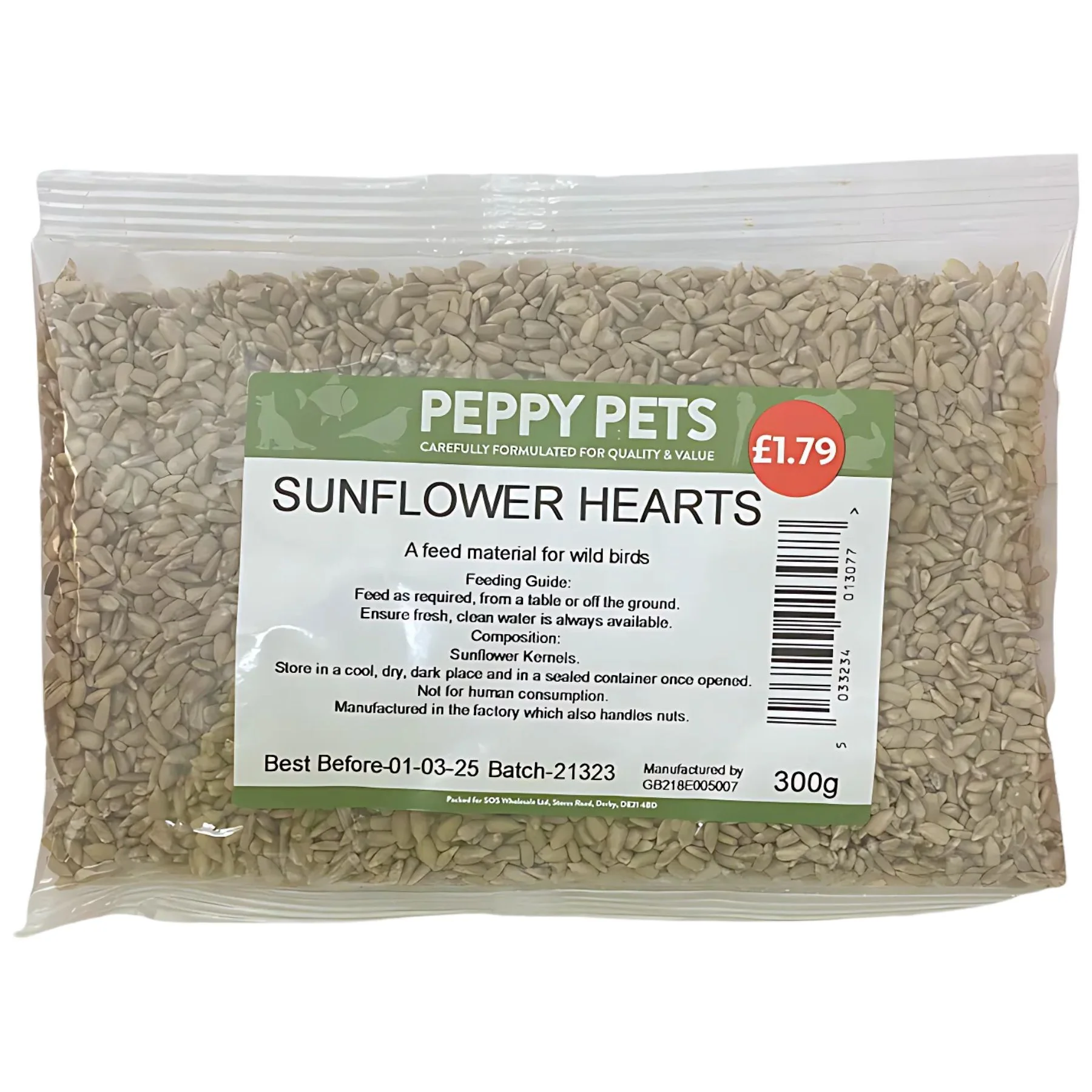Peppy Pets - Sunflower Hearts - 300g