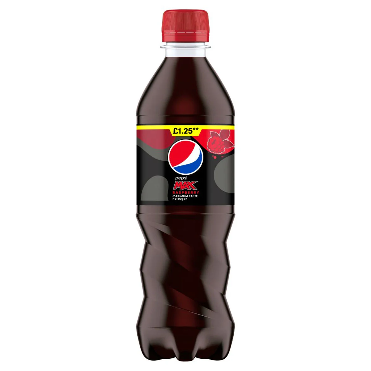 Pepsi - Max Raspberry No Sugar Cola Bottle - 500ml
