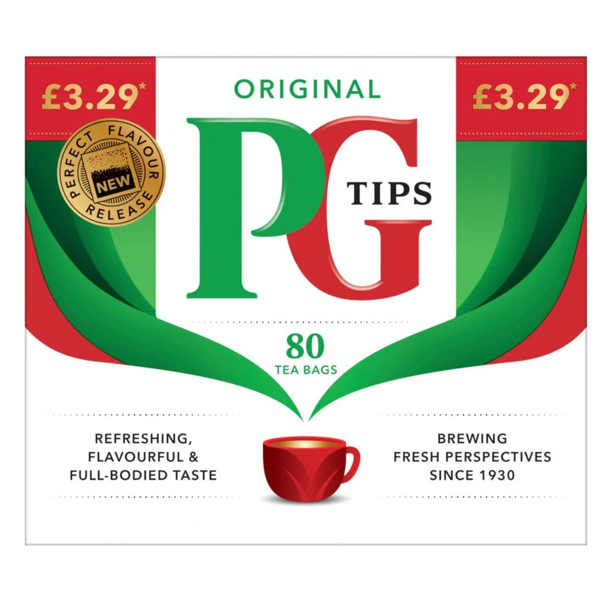 PG Tips - 80 Original Tea Bags - 232g