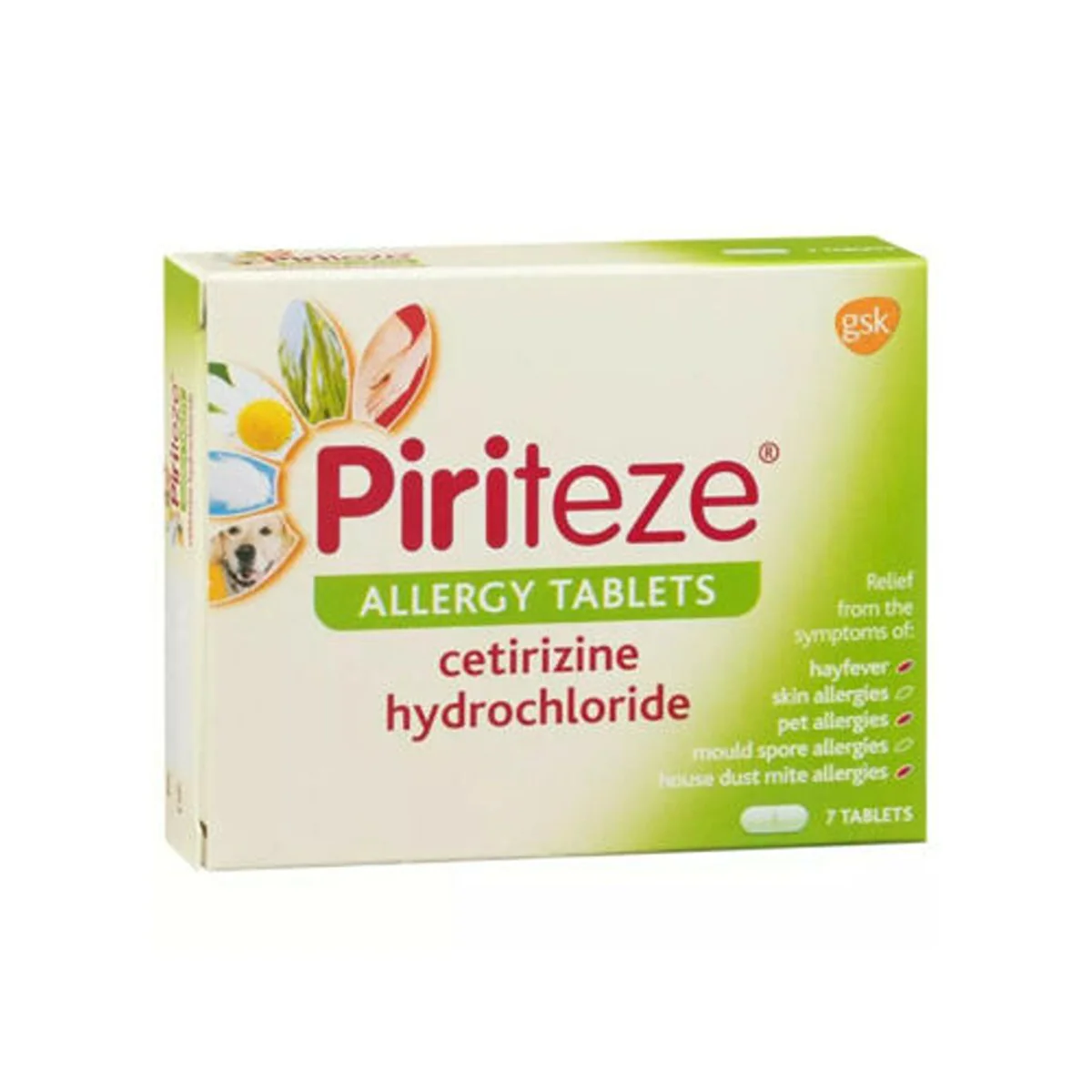 Piriteze - Allergy Tablets - 10mg 7 Pack