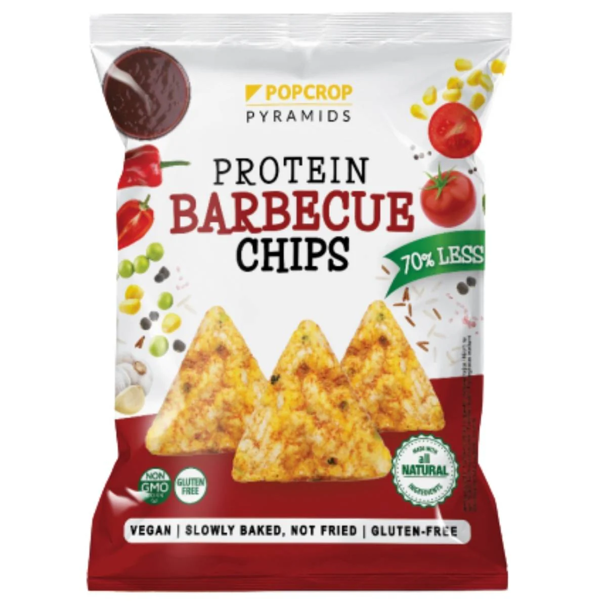 Popcrop - Protein Barbecue Flavour Chips - 60g