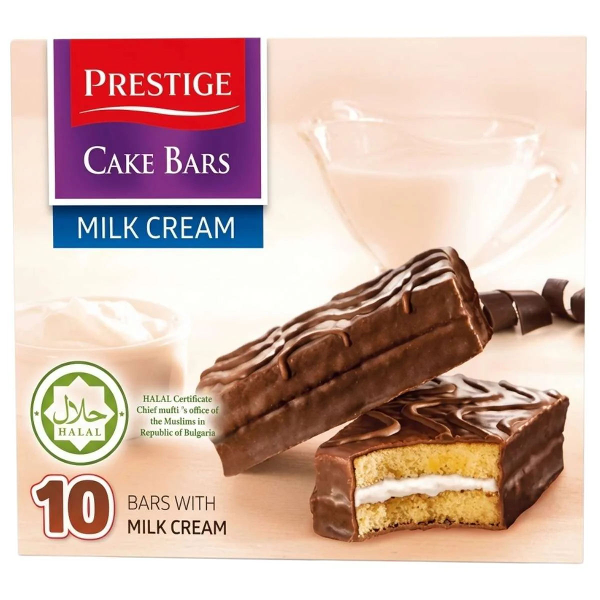 Prestige - Milk Cream Cake Bars (Halal) - 10 x 30g
