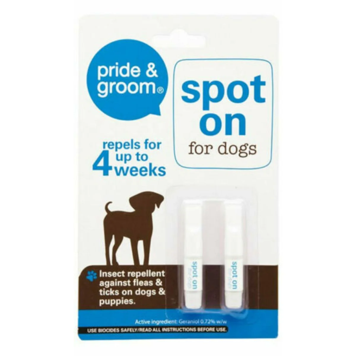 Pride & Groom - Spot On Treatment for Dogs - 2pcs