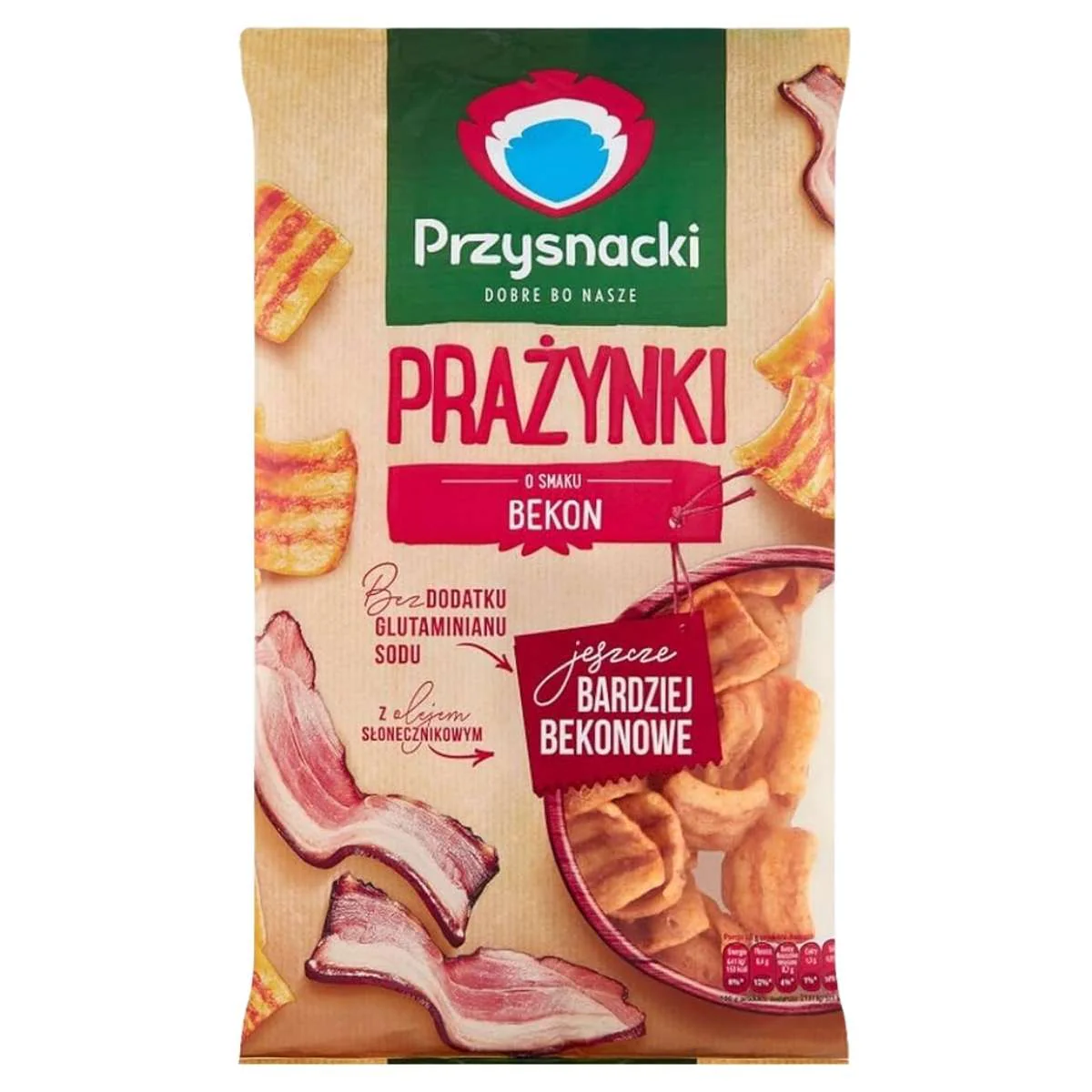 Przysnacki - Bacon Flavoured Puffs Snacks - 120g