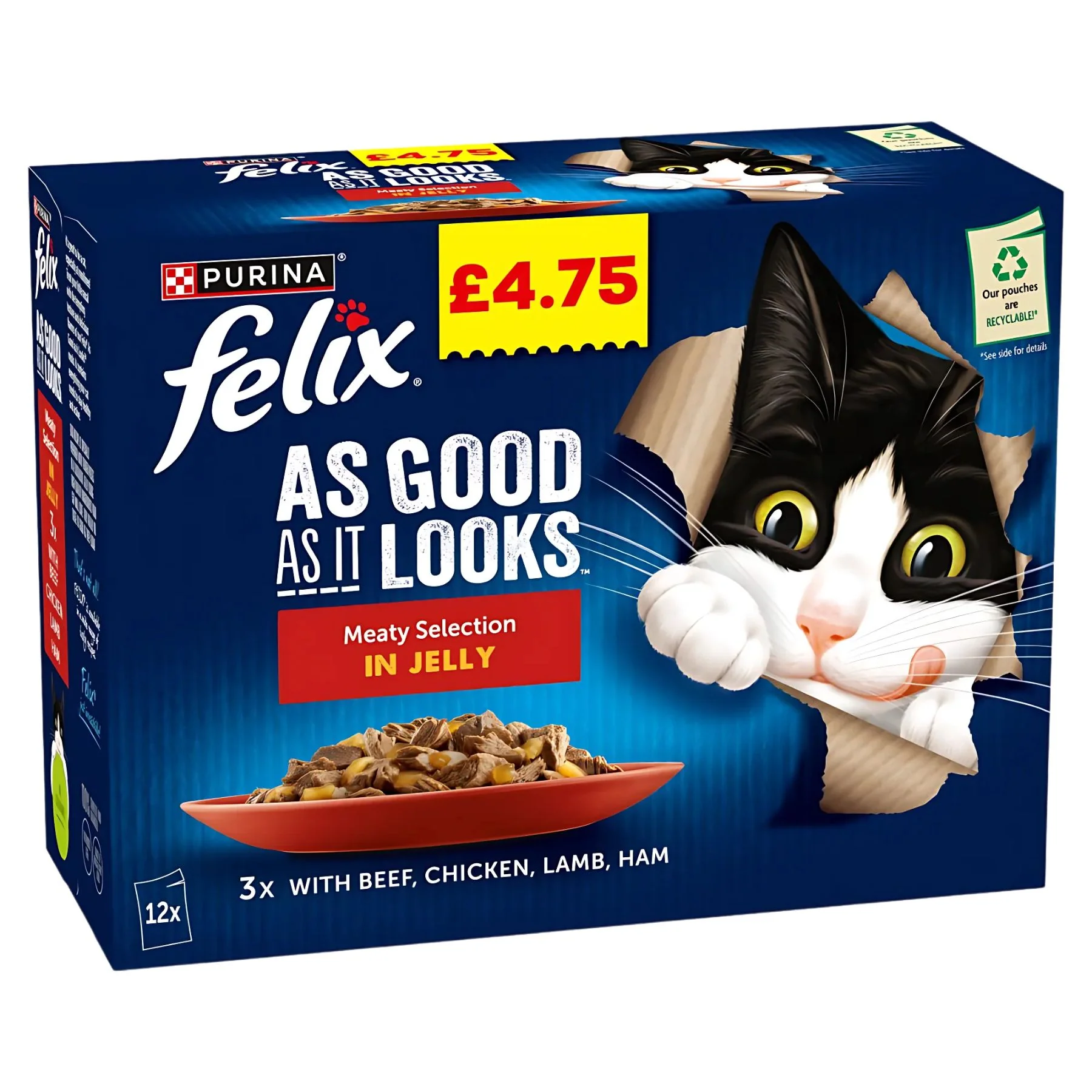 Purina - Felix As Good As It Looks Meaty Selection In Jelly - 12 x 85g