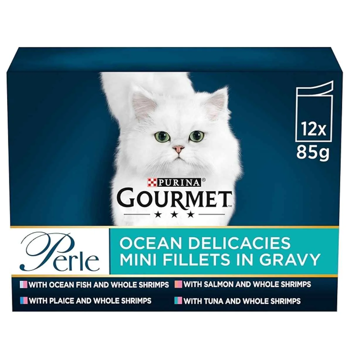 Purina - Gourmet Ocean Delicacies Mini Fillets in Gravy - 12 x 85g