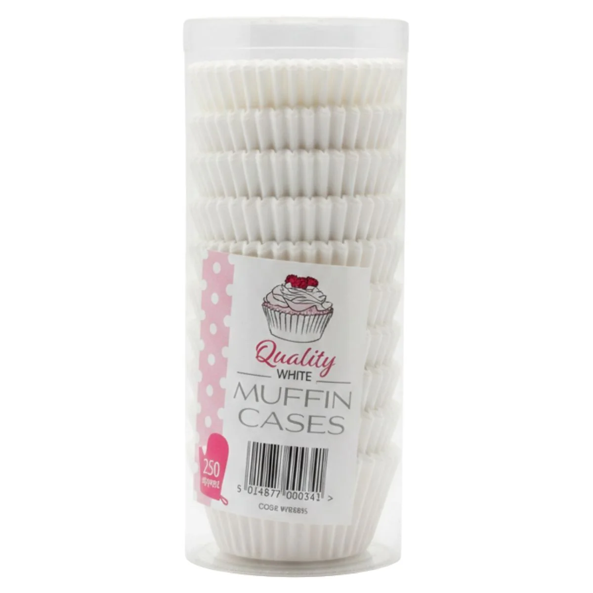 Quality - White Muffin Cases - 250 (approx.) Cases