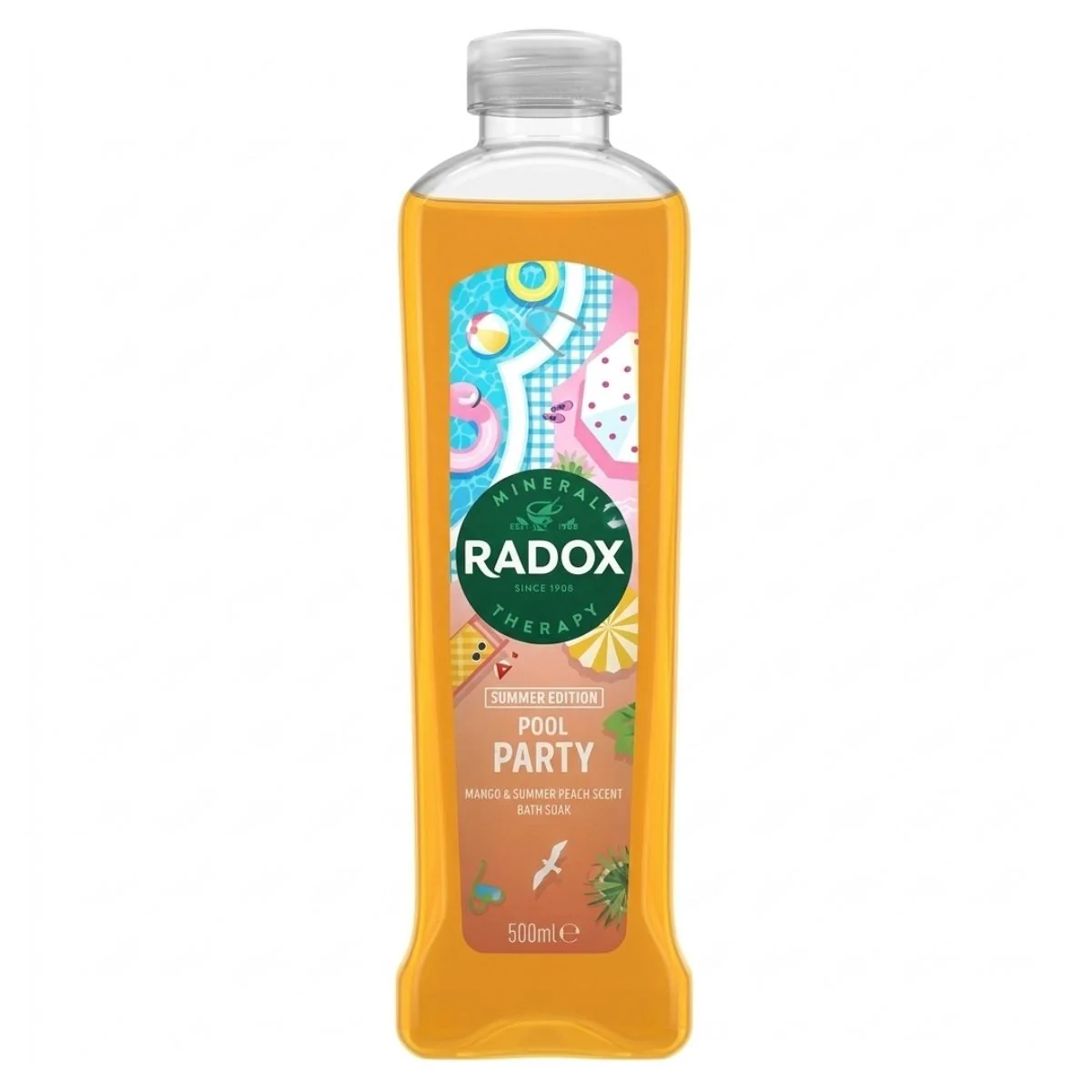 Radox - Pool Party Mango & Summer Peach Scent Bath Soak - 500ml