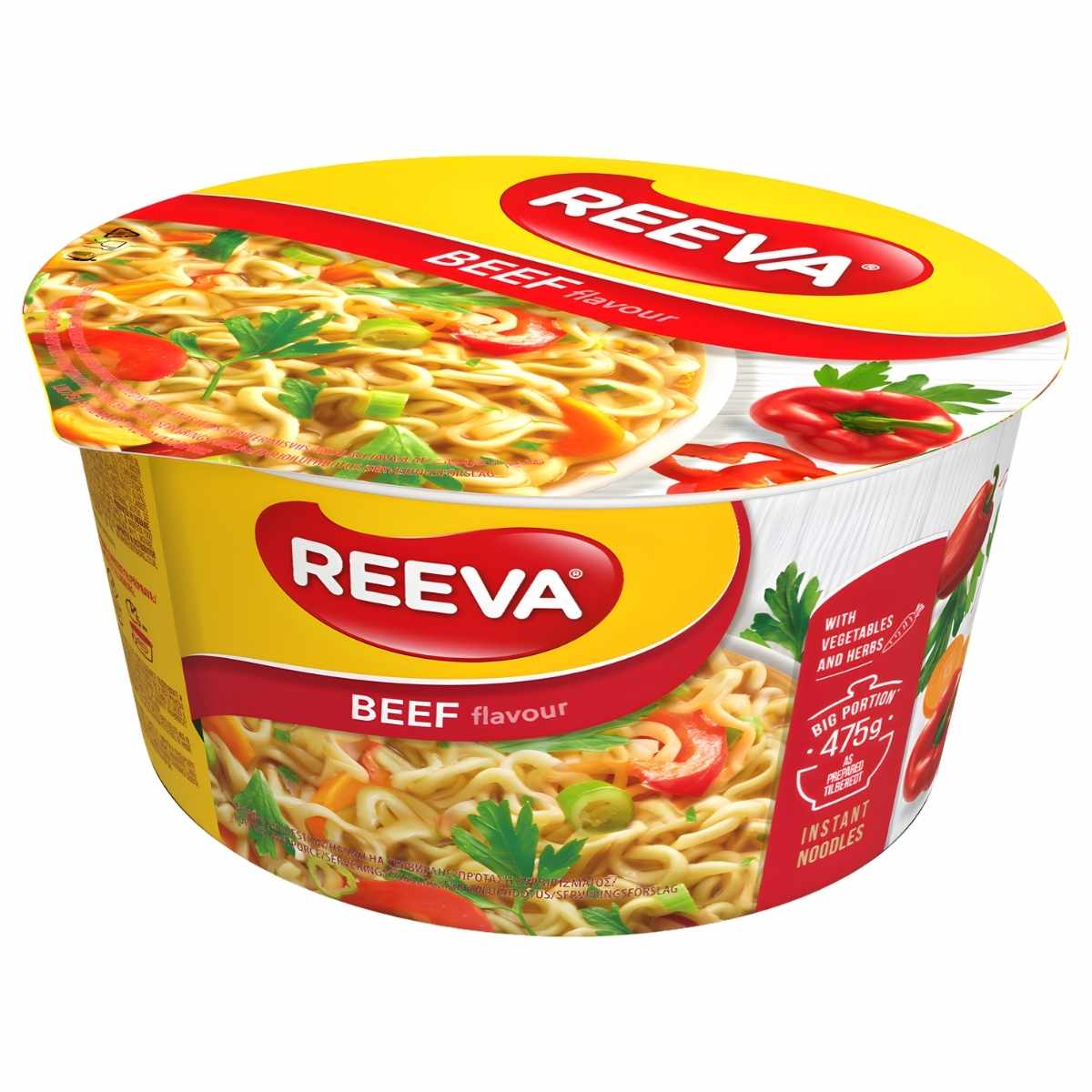 Reeva - Beef Flavour Instant Bowl Noodles - 75g