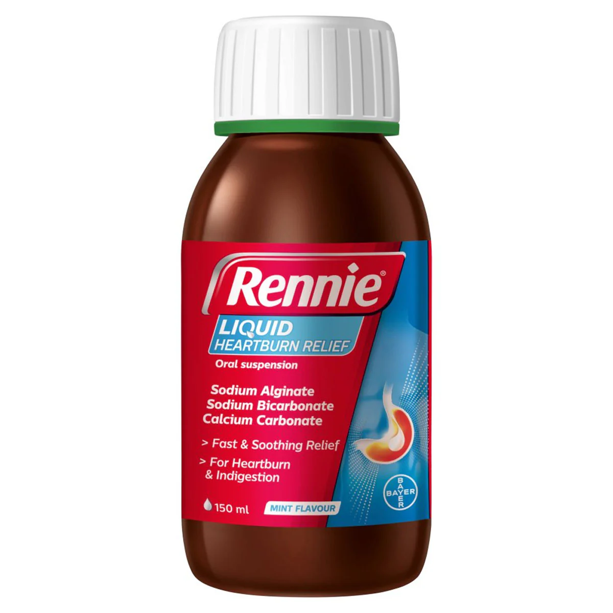 Rennie - Liquid Heartburn & Indigestion Relief Peppermint - 150ml