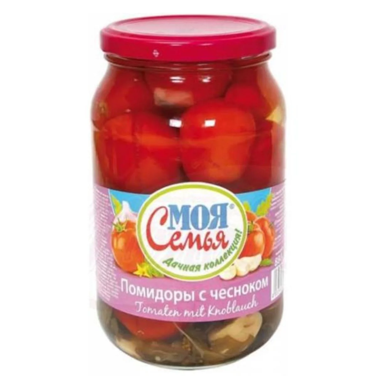My Family (Moja Semja) - Pickled Tomatoes with Garlic - 880g